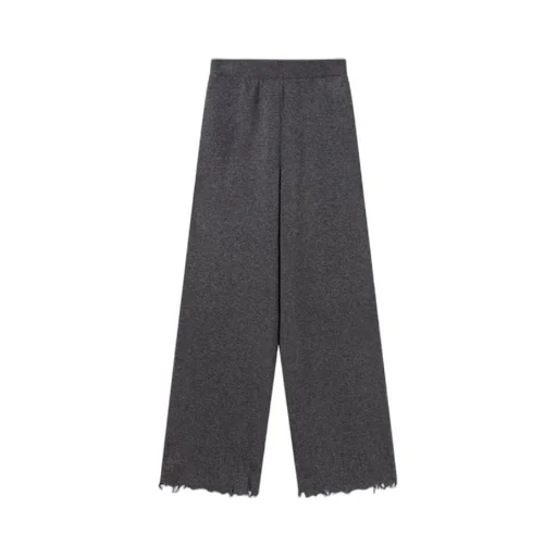 Flared High-Rise Trousers