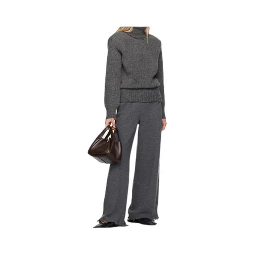 Flared High-Rise Trousers