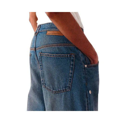 Stella Mccartney Popper-Studded Bootcut Denim Jeans