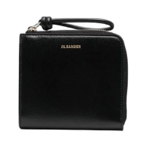 Jil Sander Logo Embossed Zip-Around Wallet