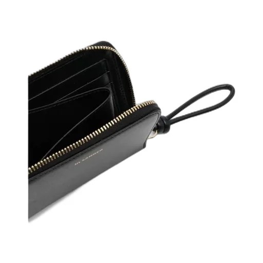 Jil Sander Logo Embossed Zip-Around Wallet
