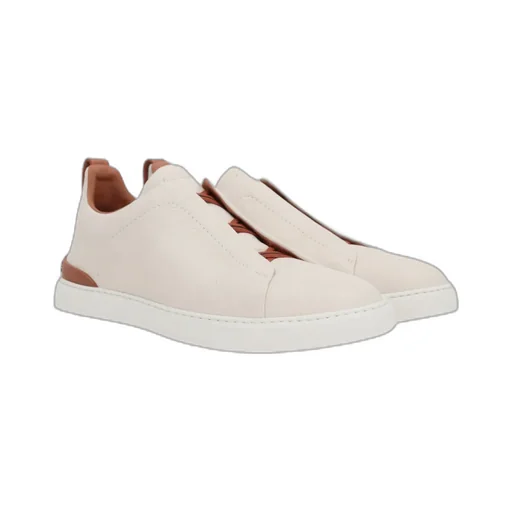 Zegna Triple Stitch Slip-On Sneakers