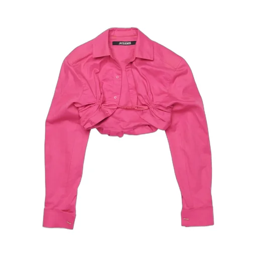 Jacquemus Machou Cropped Long-Sleeved Top