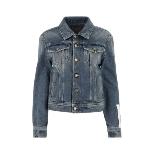 Golden Goose Deluxe Brand Logo Patch Buttoned Denim Jacket