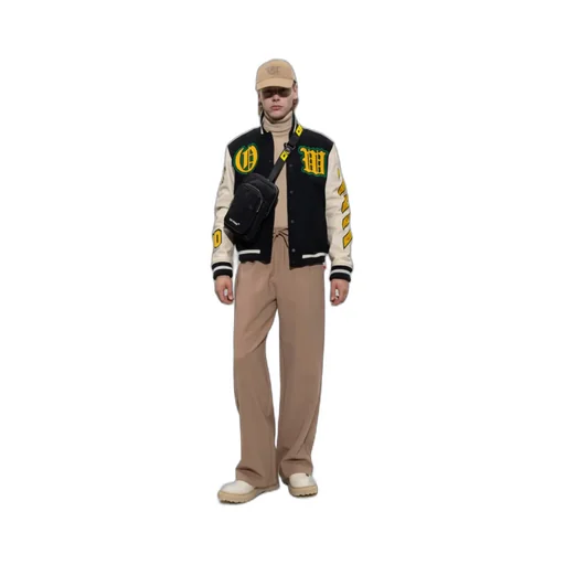 Off-White Helvet Ribbed Long-Sleeved Jumper