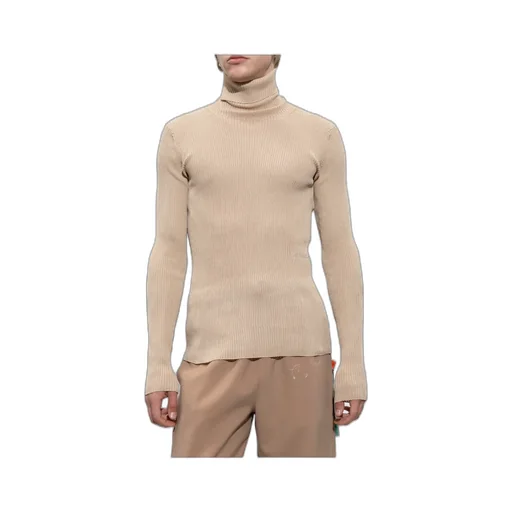 Off-White Helvet Ribbed Long-Sleeved Jumper
