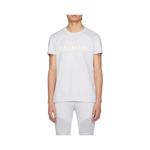 Cotton Printed Balmain Paris Logo T-Shirt