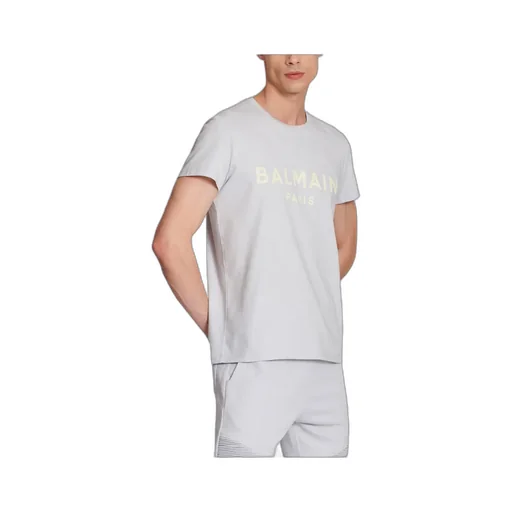 Cotton Printed Balmain Paris Logo T-Shirt