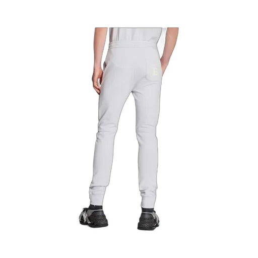 Balmain Logo Printed Cotton Jogging Bottoms