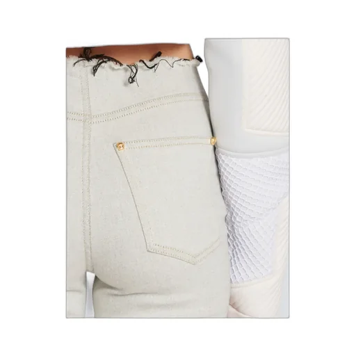 Ribbed Cotton Slim-Fit Jeans