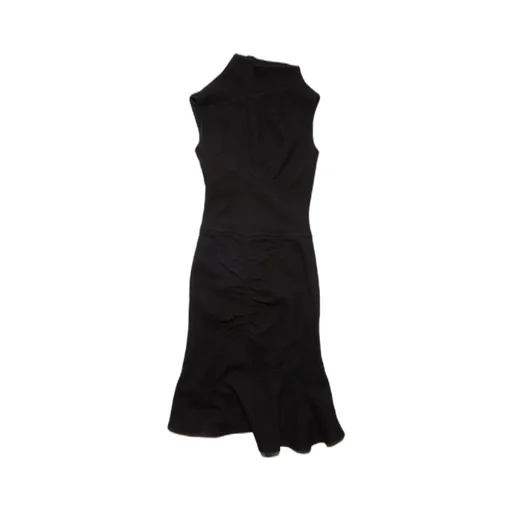 High-Neck Midi Dress
