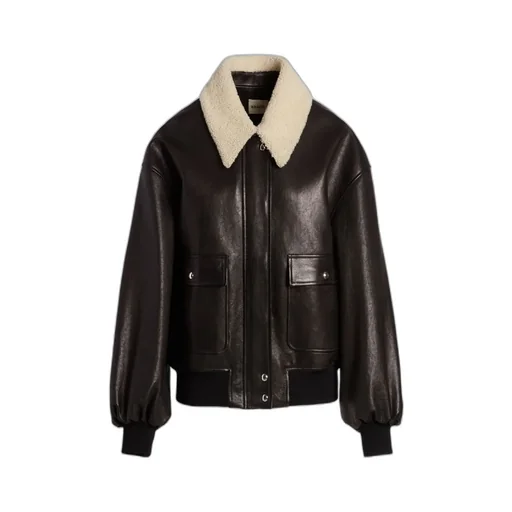 Khaite Shellar Leather Jacket