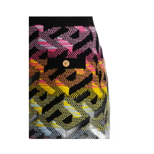 Greca-Knit Mini Skirt