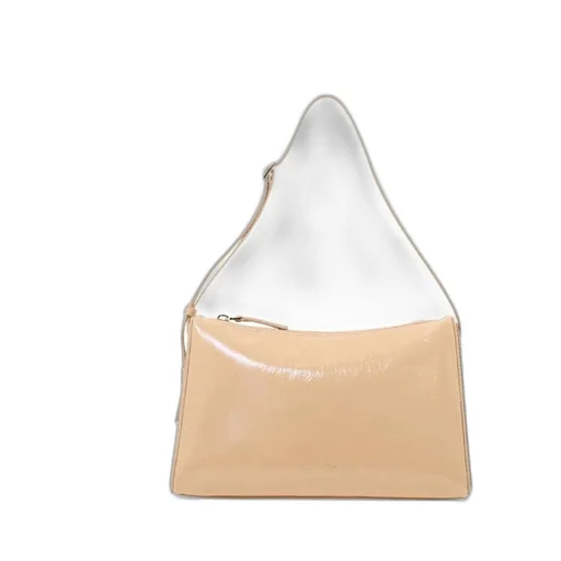 Manu Atelier Logo Detailed Zip-Up Shoulder Bag