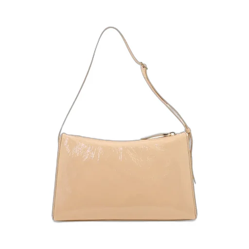 Manu Atelier Logo Detailed Zip-Up Shoulder Bag