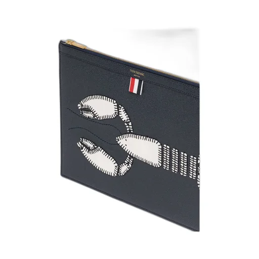 Lobster-Appliqué Clutch Bag