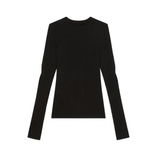 Top In Jersey With Graphic Cuts