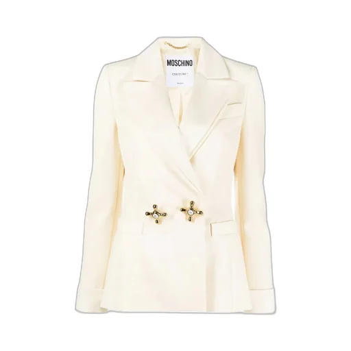 Faucet Handle Double-Breasted Blazer