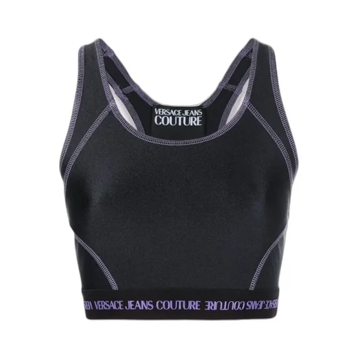 Versace Jeans Couture Logo Band Cropped Top