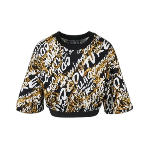 Versace Jeans Couture Baroque Printed Cropped Top