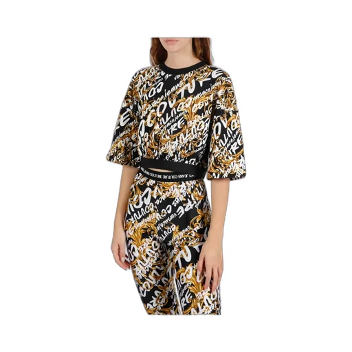 Versace Jeans Couture Baroque Printed Cropped Top