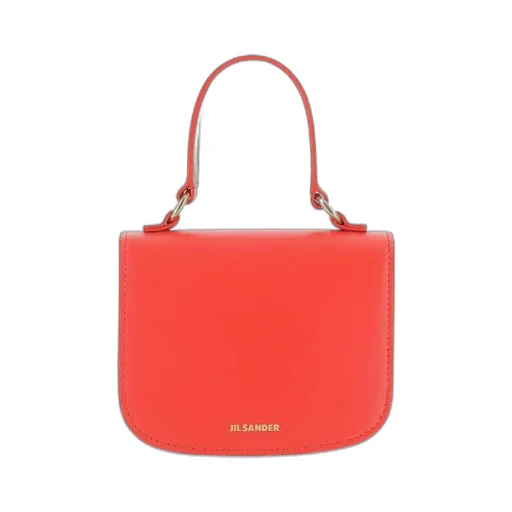 Jil Sander Logo Print Top Handle Shoulder Bag