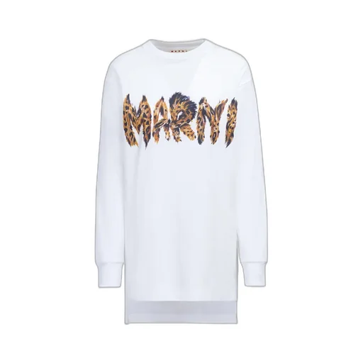 Feline Print Logo Bio Jersey Long T-Shirt