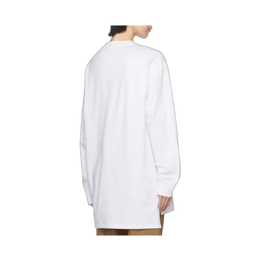 Feline Print Logo Bio Jersey Long T-Shirt