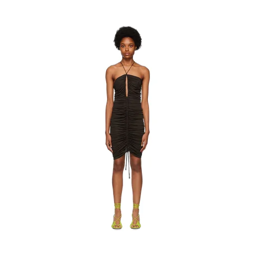 Lightweight Viscose Neck Knitted Dress
