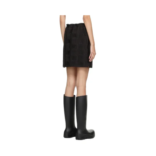 Drawstring Mini Skirt