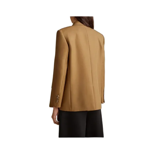 Peak-Lapel Double-Breasted Blazer