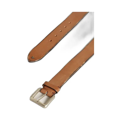 Belt In Tan-Colored Washed Leather