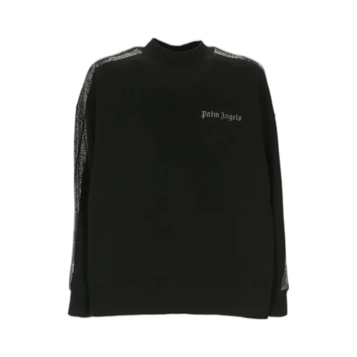 Glitter Logo Detail Crew-Neck Sweatshirt