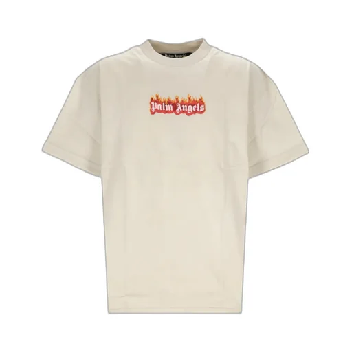 Burning Logo Print T-Shirt