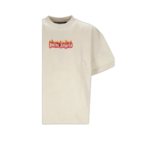 Burning Logo Print T-Shirt