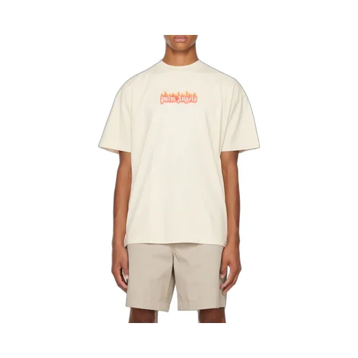 Burning Logo Print T-Shirt
