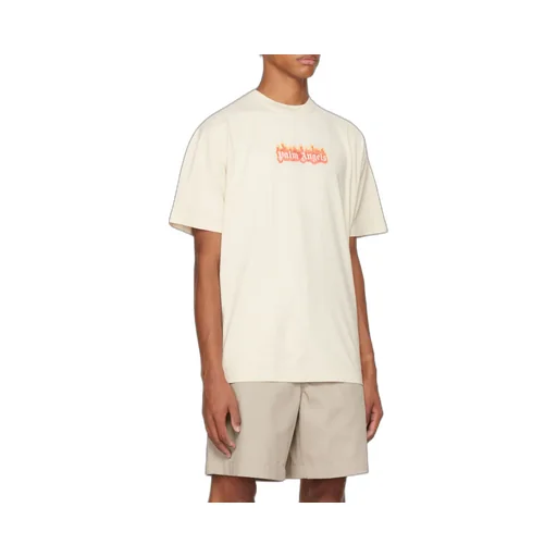 Burning Logo Print T-Shirt