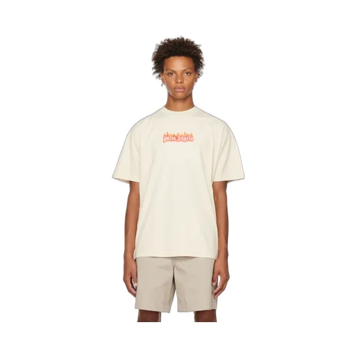 Burning Logo Print T-Shirt