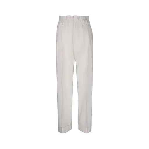 Pleated Straight Trousers