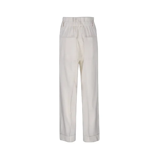 Pleated Straight Trousers