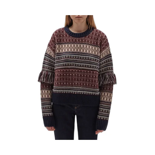 Pattern Knitted Sweater