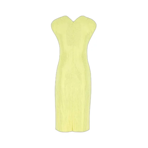 Bottega Veneta V-Neck Stretched Midi Dress