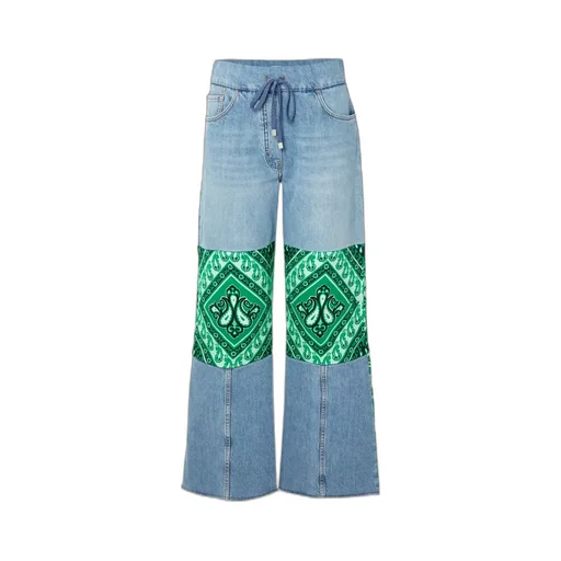 Piece-Sewn Flared Jeans