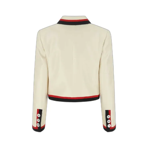 Single-Breasted Panama Silk Jacket