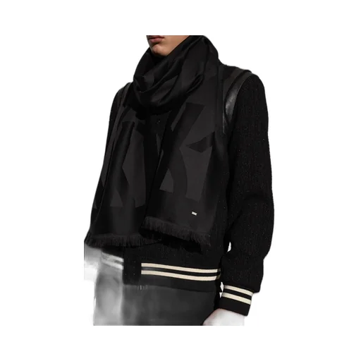 Saint Laurent Monogram Frayed Edge Scarf
