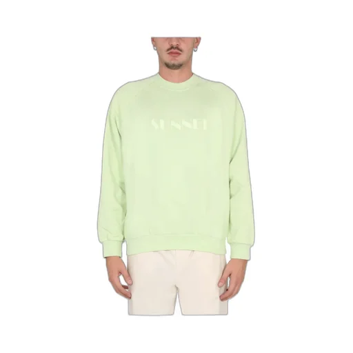 Sunnei Logo Embroidered Long-Sleeved Sweatshirt