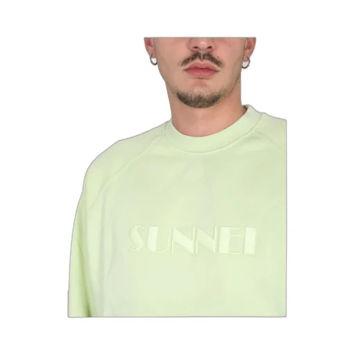 Sunnei Logo Embroidered Long-Sleeved Sweatshirt