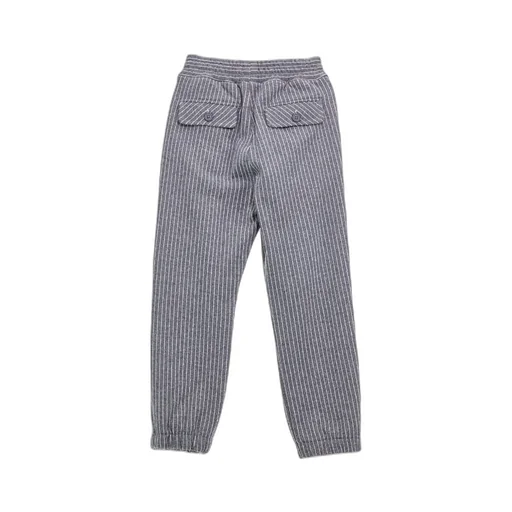 Striped Tailored-Cut Trousers