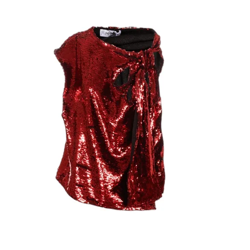 Jw Anderson Sequined Asymmetric Blouse