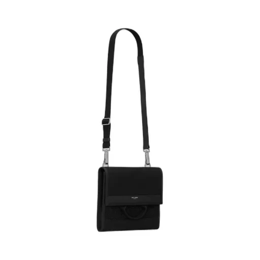 Saint Laurent City Flap Logo Detailed Clutch Bag